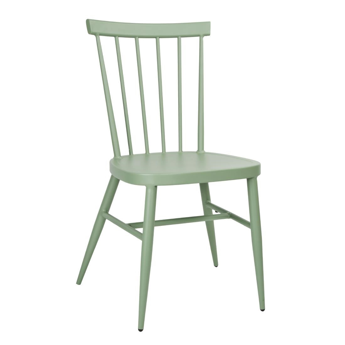 DX687 Bolero Windsor Aluminium Groene Stoelen (4 Stuks)