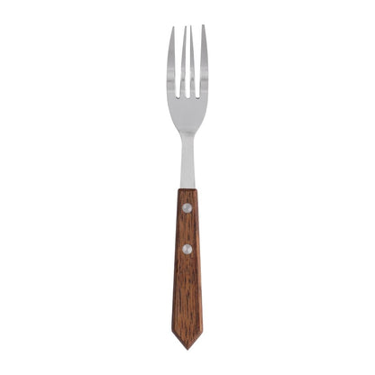 C137 Olympia steakvork met houten heft (12 stuks)