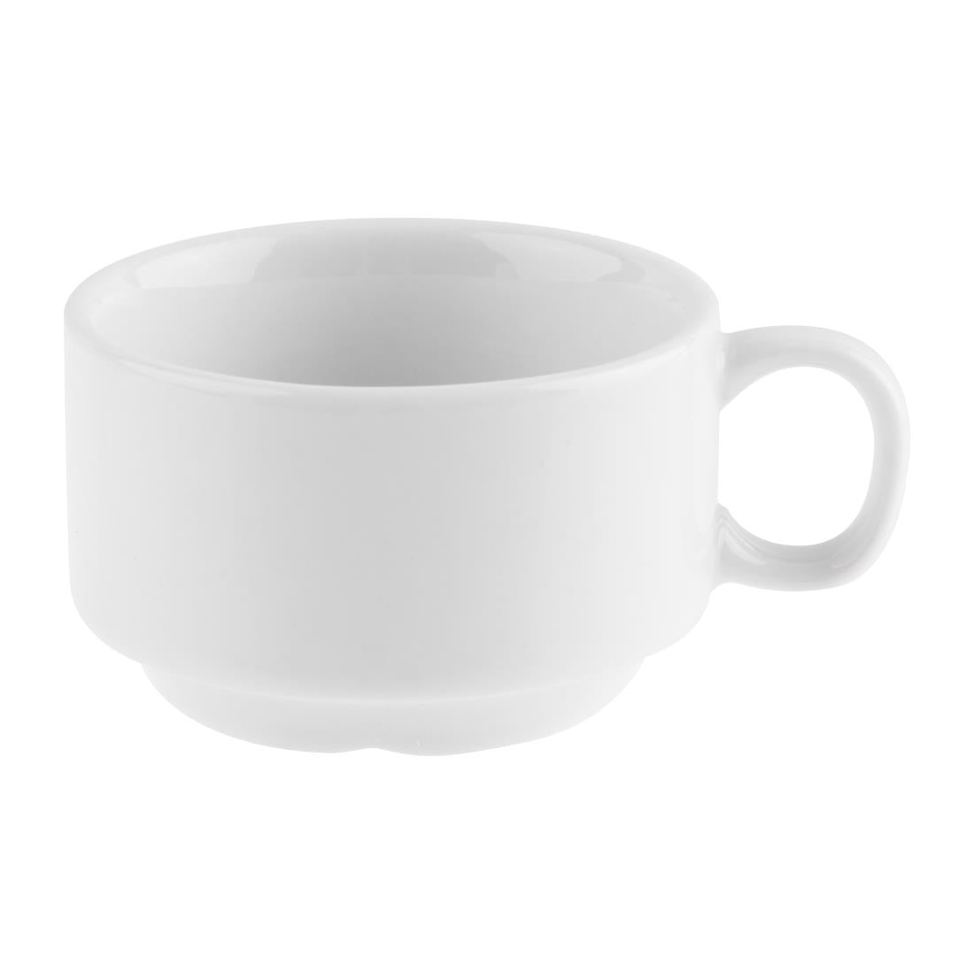 CB471 Olympia Whiteware stapelbare espressokopjes 8,5cl (12 stuks)