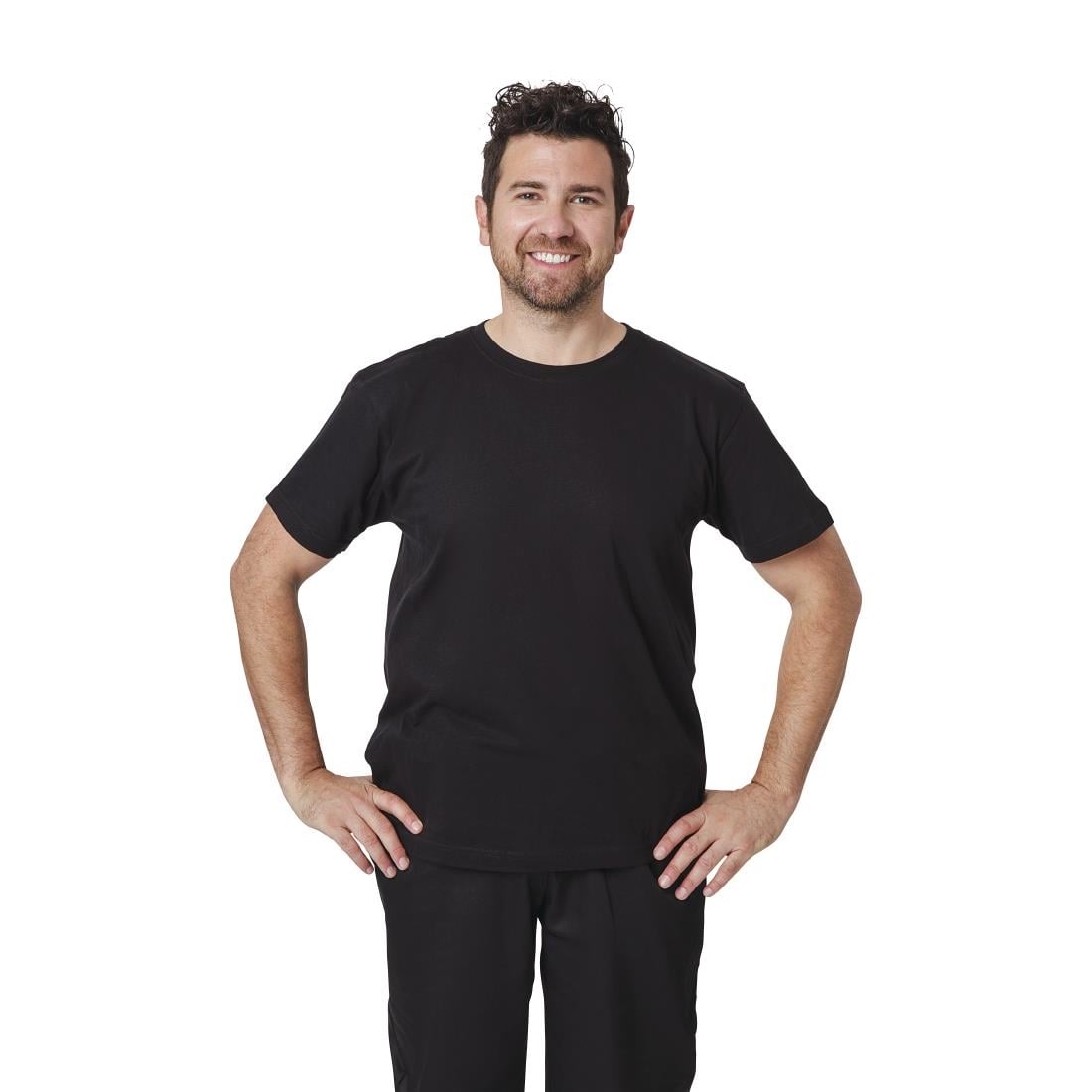 A295-L Unisex T-shirt zwart L