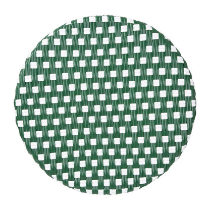 HZ147 Bolero Parijse Stijl PE Rotan Barkrukken Groen Stip Mix (2 stuks)