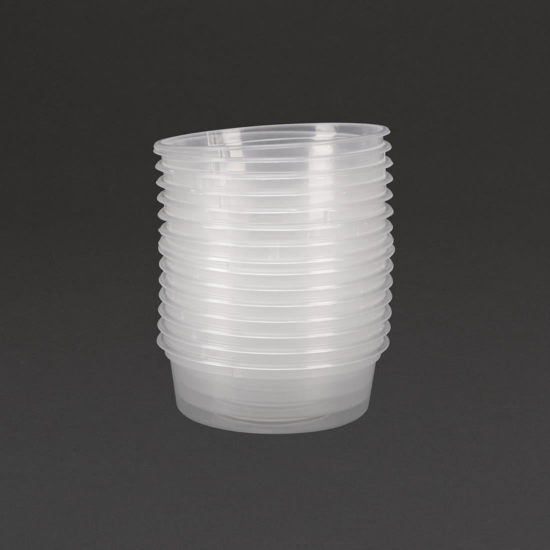 CT285 Fiesta recyclebare plastic magnetronbestendige delicatessenpotten 50ml (100 stuks)