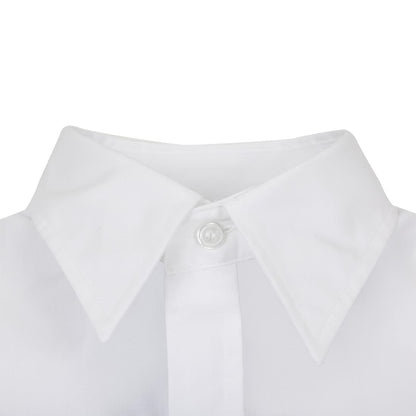 A730-S Uniform Works unisex overhemd lange mouw wit S