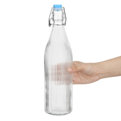 HW793 Olympia Geribbelde Schommeltop Waterflessen 1Ltrtr (6 stuks)
