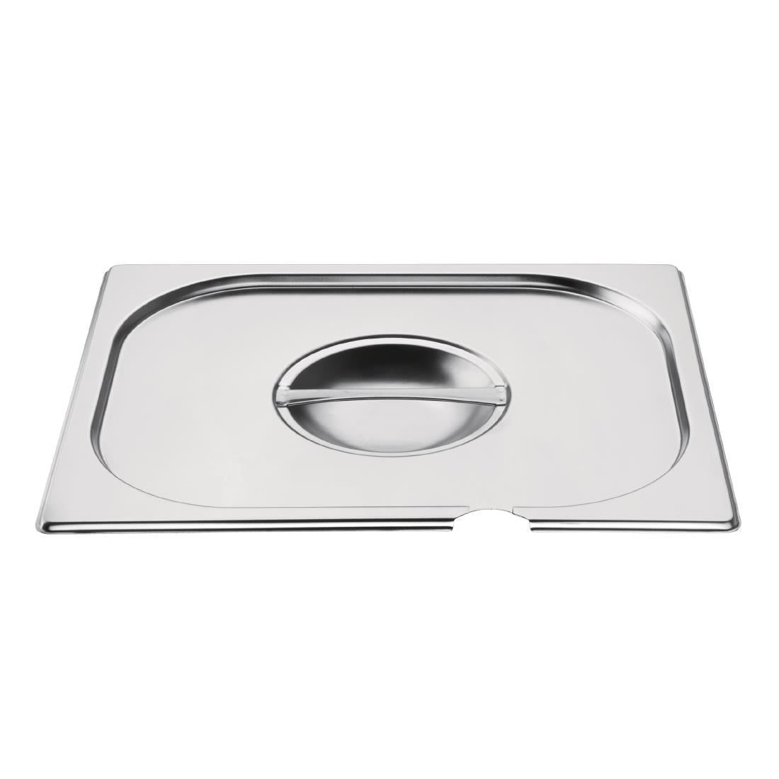 CB171 Vogue RVS deksel met lepeluitsparing GN 1/2