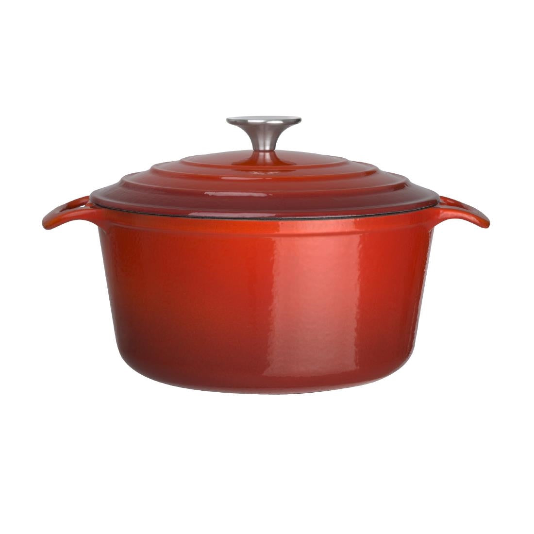 GH304 Vogue ronde inductie braadpan rood 3,2Ltr