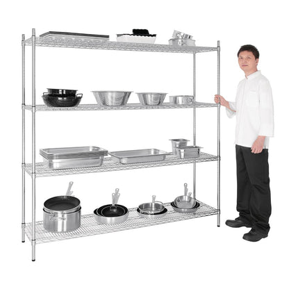L939 Vogue voorraadrek met 4 schappen 183x45,7cm