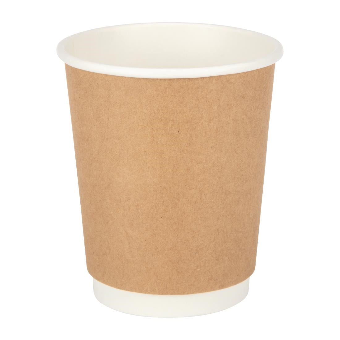 GP436 Fiesta Recyclable koffiebekers dubbelwandig kraft 225ml (25 stuks)