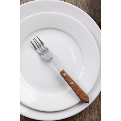 C137 Olympia steakvork met houten heft (12 stuks)