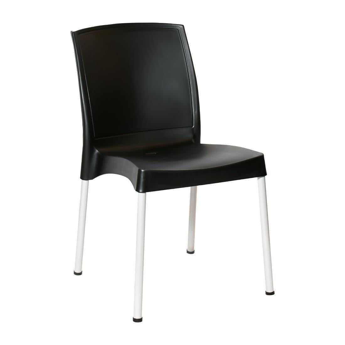 JA918 Bolero Elements Polypropyleen Stoelen Zwart (4 stuks)