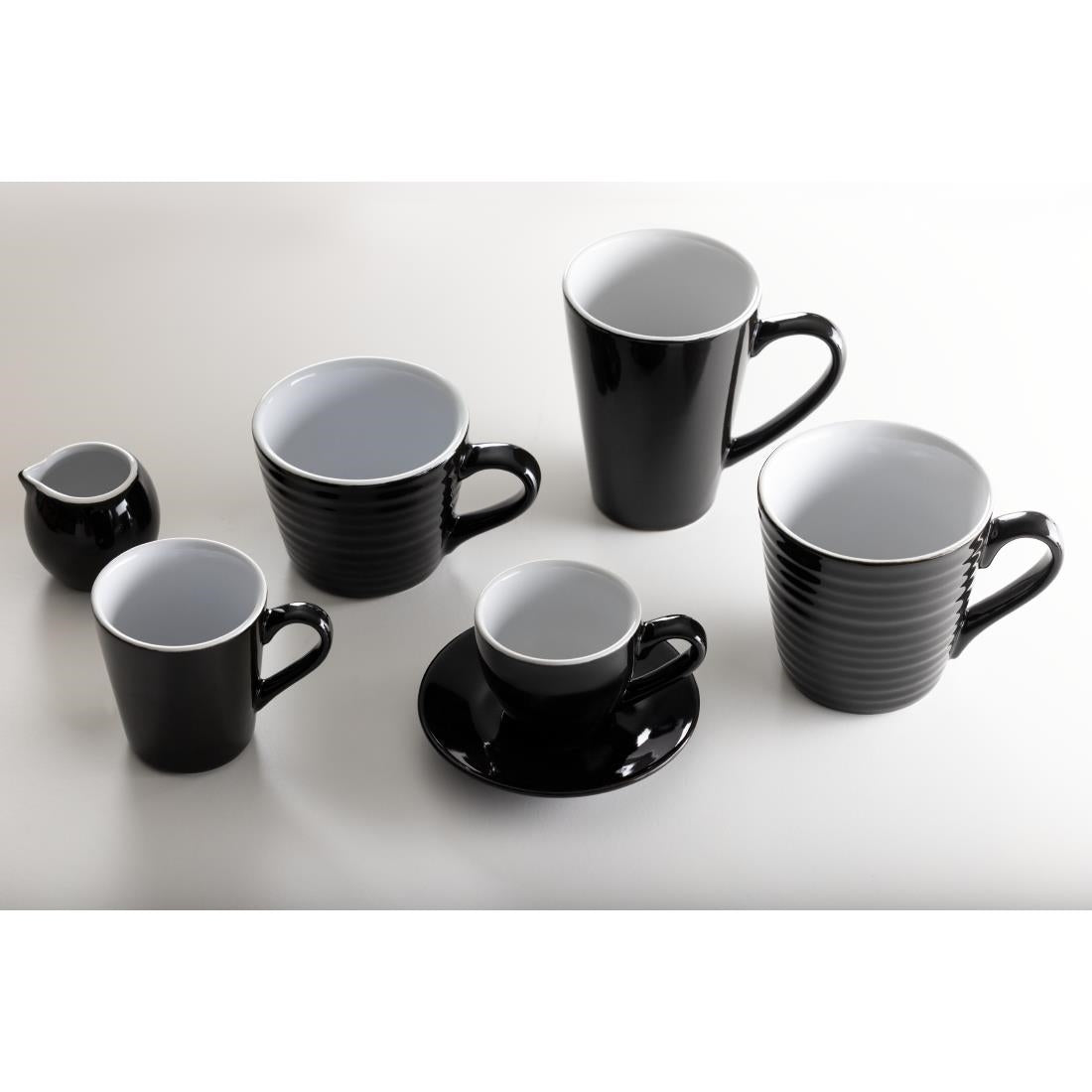 CU957 Olympia cafe latte cup zwart - 340ml 11.5fl oz (12 stuks)