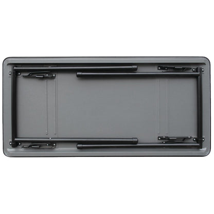 GC594 Bolero ABS rechthoekige klaptafel grijs 122cm