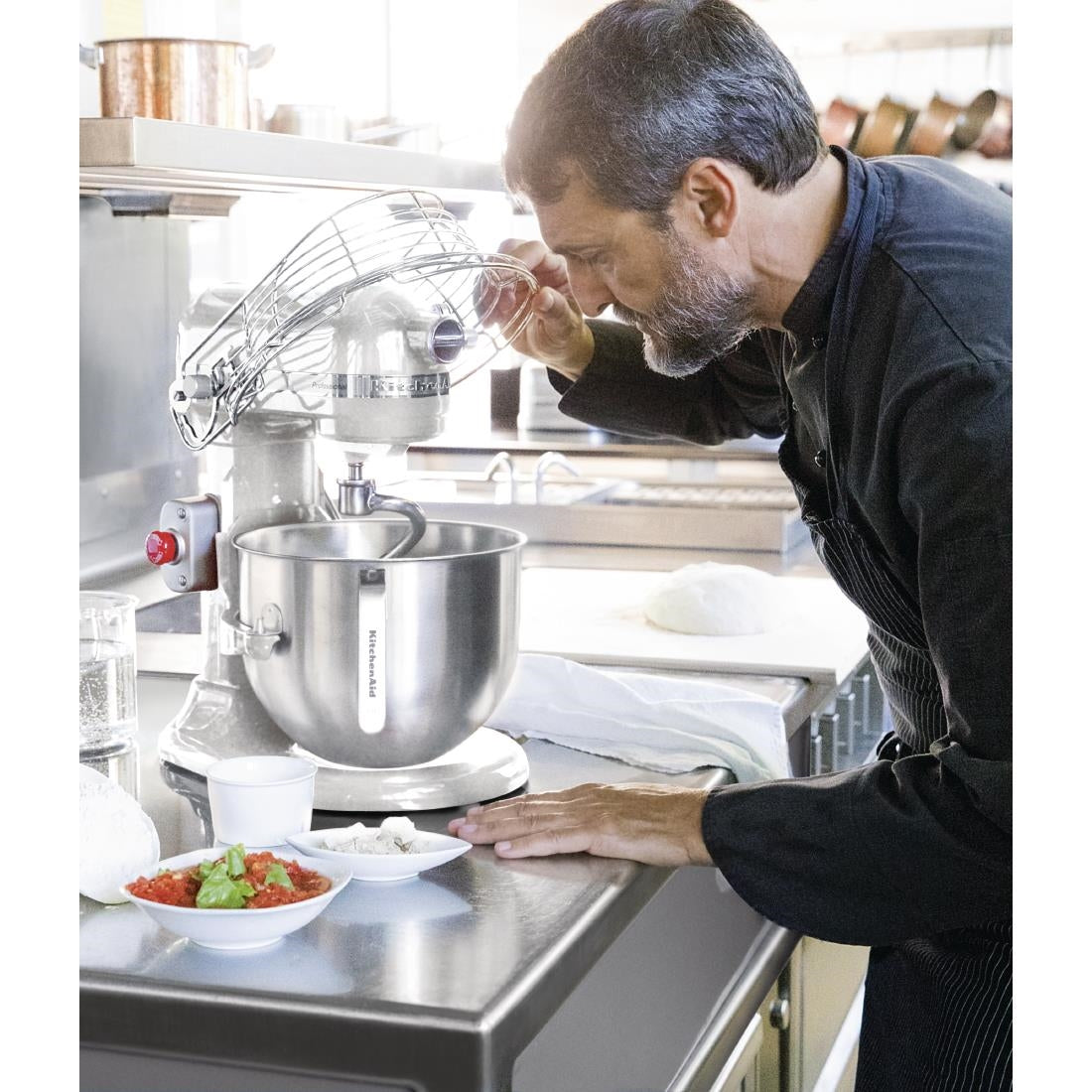CB575 KitchenAid professionele mixer wit 6,9Ltr 5KSM7990XEWH