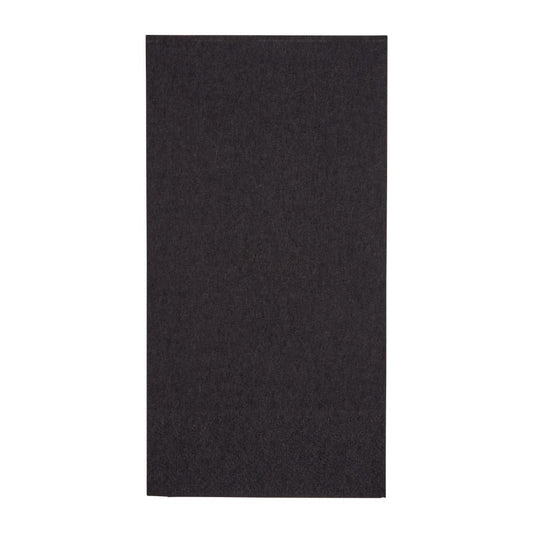 FE249 Fiesta Recyclable dinerservetten 1/8 vouw zwart 400mm (2000 stuks)