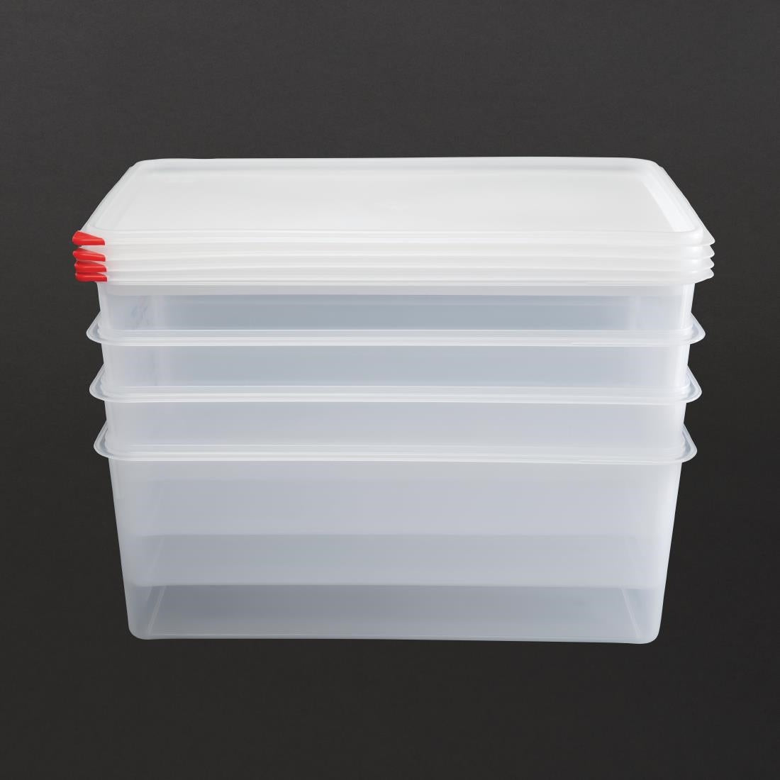 DL984 Araven GN 1/1 voedseldoos met deksel 28Ltr (4 stuks)