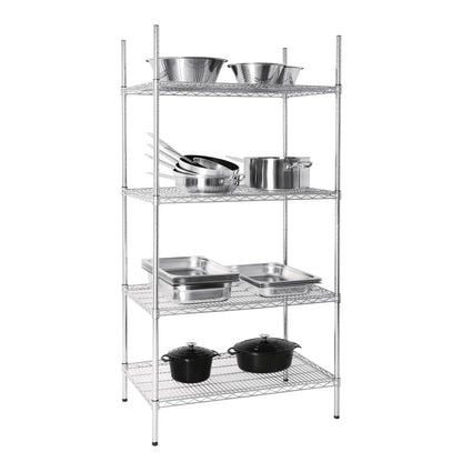 U256 Vogue voorraadrek 4 etages 183(H) x 91,5(B) x 61(D)cm