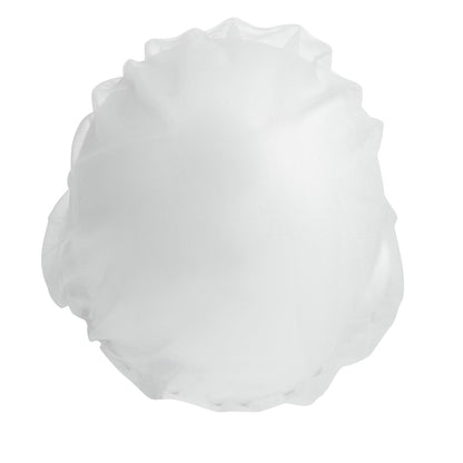 B226 Whites nylon haarnet met klep wit