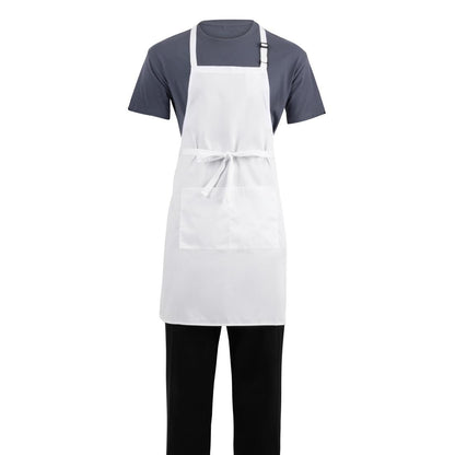 A923 Chef Works halterschort wit
