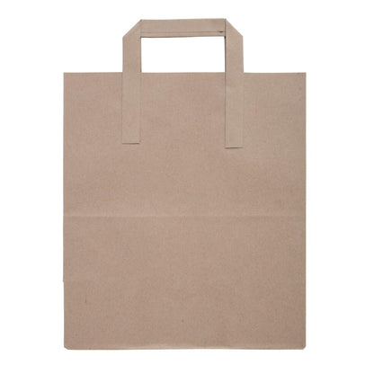 JA529 Fiesta Recycleerbare Platte Handvat Bruine Papieren Tassen Groot (250 stuks)
