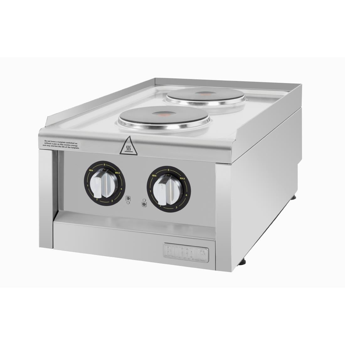 CU472 Buffalo 600-Serie Elektrische Kookplaat Met 2 Kookzones