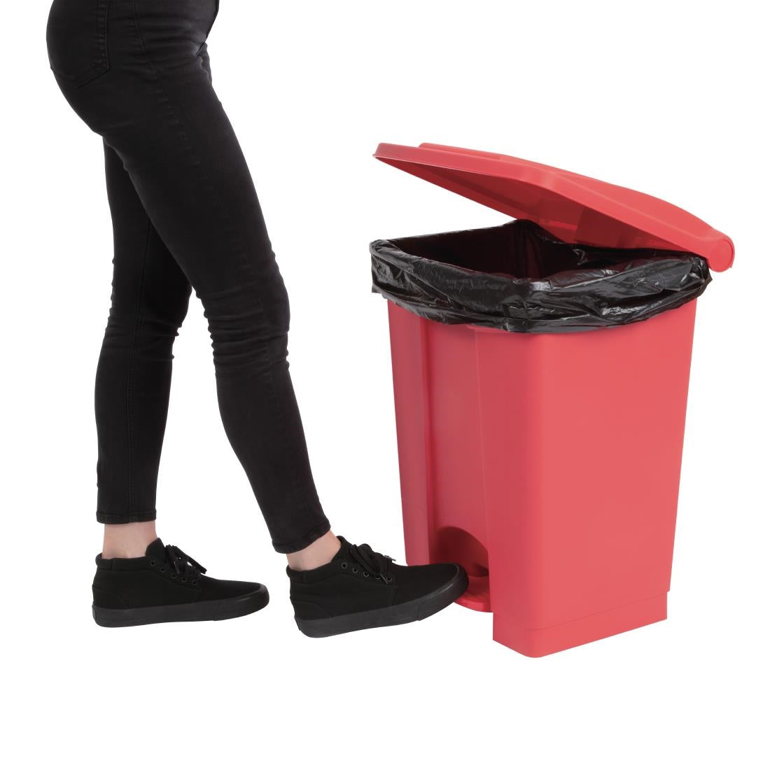 DC708 Jantex afvalemmer rood 45Ltr