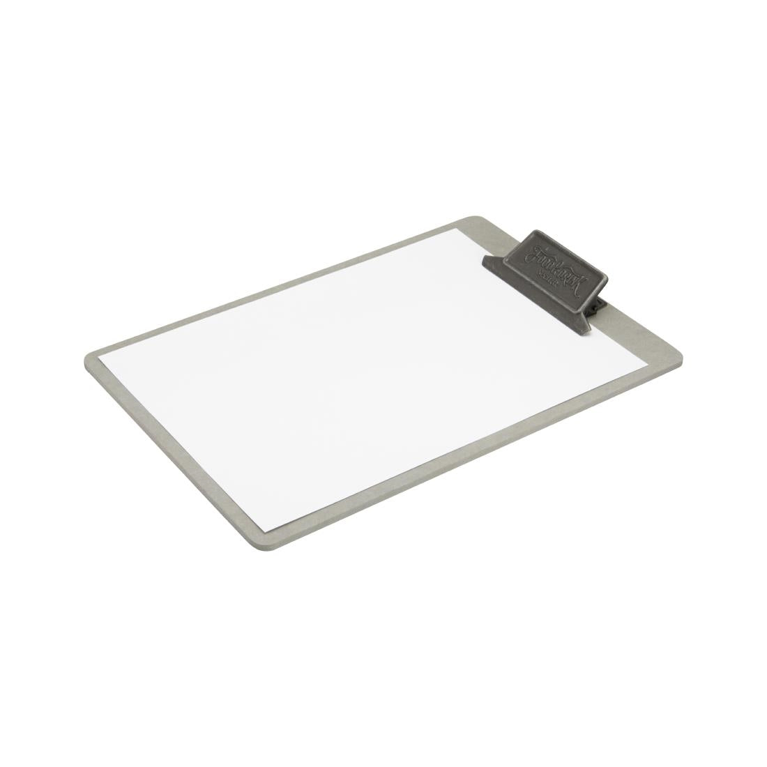CU931 Securit Vintage menu klembord metalen patina clip met "Eten & Drinken" artwork A4