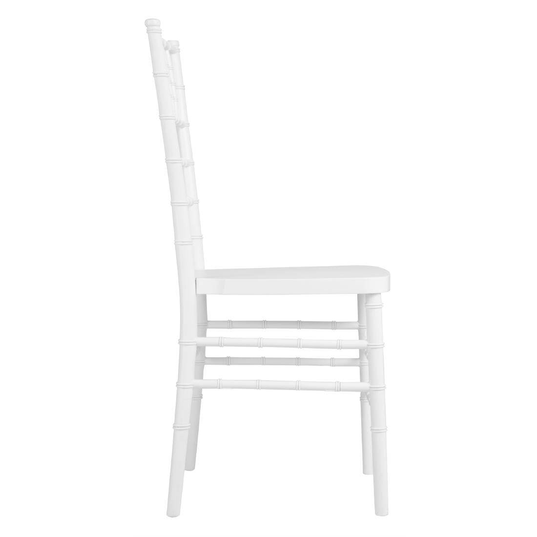 JA998 Bolero Chiavari Polypropyleen Stoelen Wit (4 stuks)