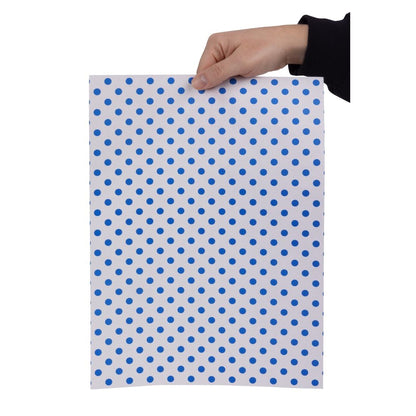 HY792 Fiesta Composteerbare Burgerwikkels Blauw Stip 250x350mm (200 stuks)