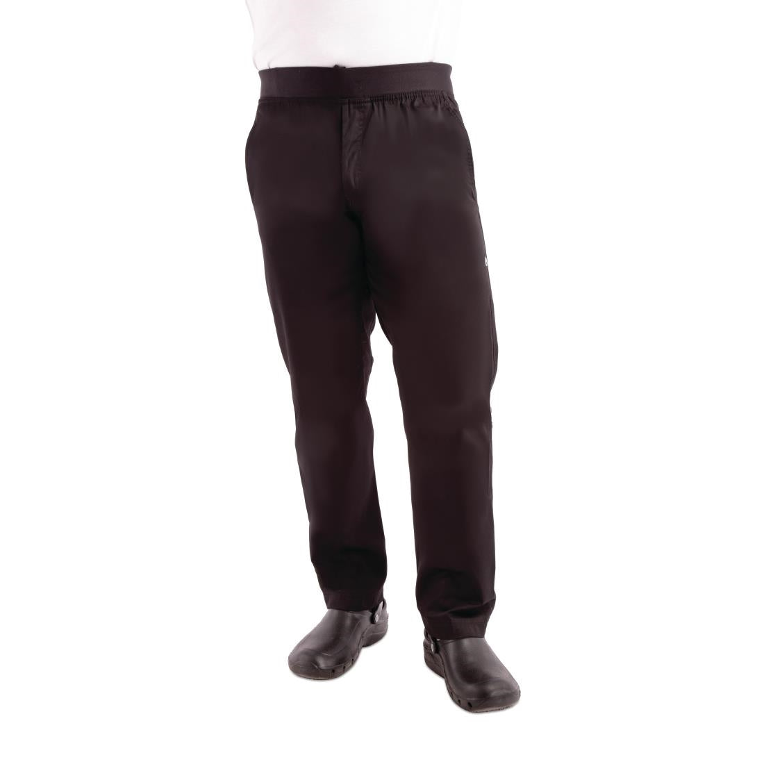 BB301-XL Chef Works lichtgewicht heren koksbroek zwart XL