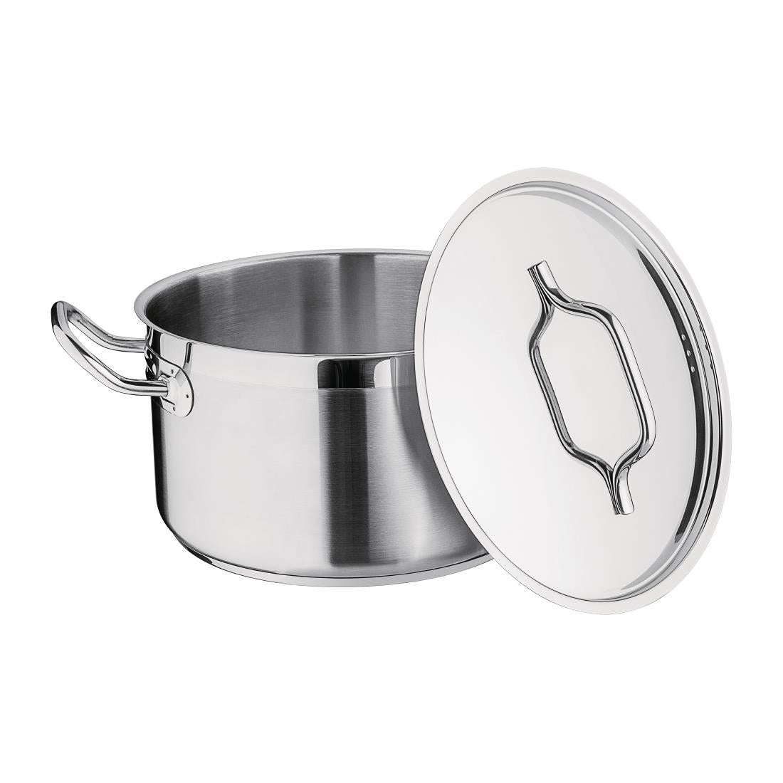 DB254 Nisbets Essentials RVS inductie kookpan 24cm 5,6Ltr