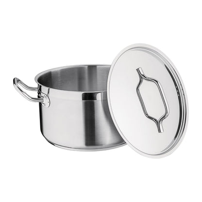 DB254 Nisbets Essentials RVS inductie kookpan 24cm 5,6Ltr
