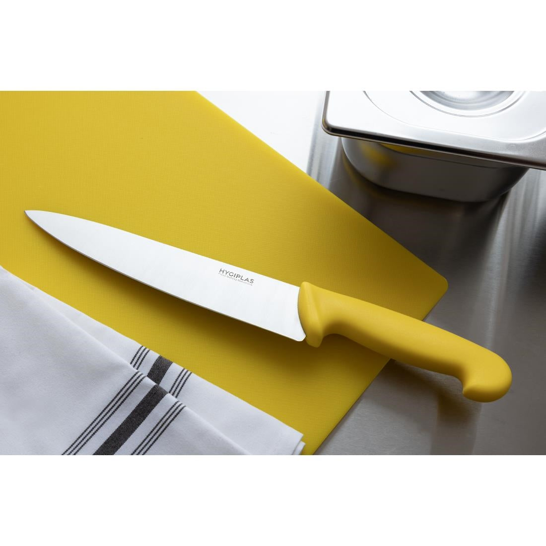 C803 Hygiplas koksmes 21,5cm geel