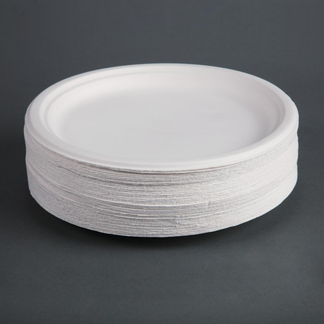 CW904 Fiesta Compostable composteerbare bagasse borden 26cm (50 stuks)