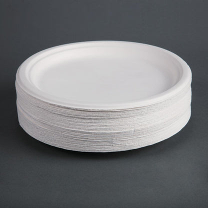 CW904 Fiesta Compostable composteerbare bagasse borden 26cm (50 stuks)