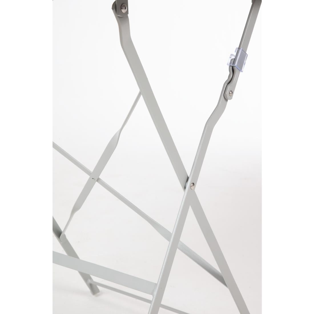 GK988 Bolero vierkante opklapbare stalen tafel grijs 60cm