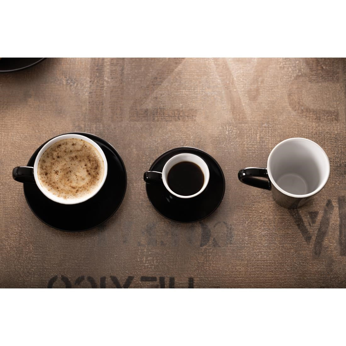 CU961 Olympia koffiekop zwart - 170ml (12 stuks)