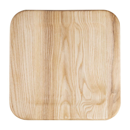 DW738 Bolero Bistro Lage Krukken Met Houten Zitkussen Wit (4 Stuks)