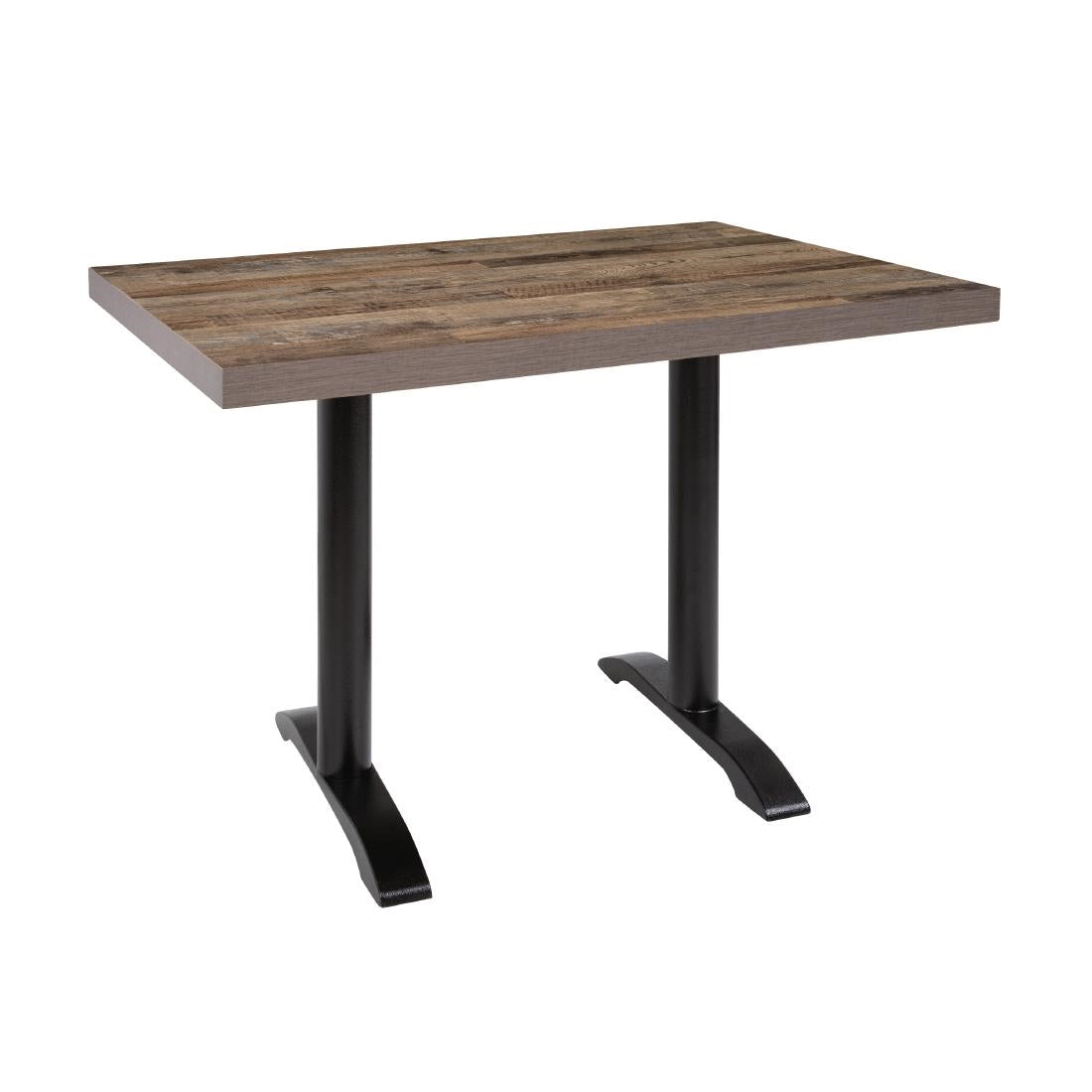 DT440 Bolero voorgeboord rechthoekig tafelblad Urban Dark 1100x700mm