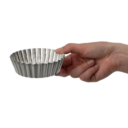 E800 Bron geribbelde quichevorm met uitneembare bodem 10cm