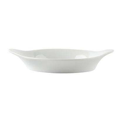 W443 Olympia Whiteware ronde gratineerschalen met handvatten 13cm (6 stuks)