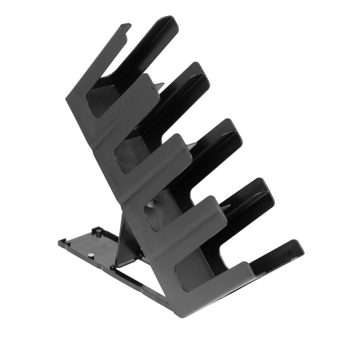 HW968 Nisbets Essentials 4-Slot Bekerhouder Polypropyleen Zwart