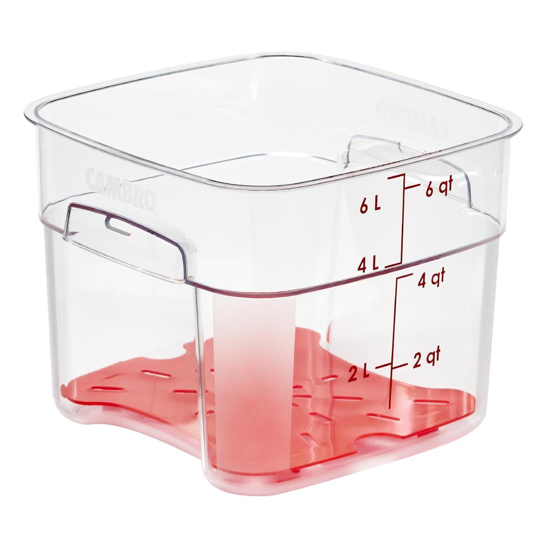 CU148 Cambro FreshPro Rood Afvoerrek 195 x 195 mm