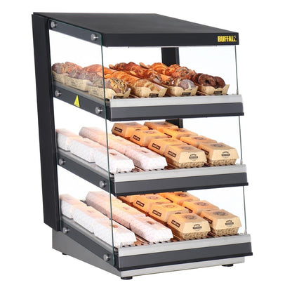 HW926 Buffalo Glooiend Kanaal Voedselverwarmer 3 Planken