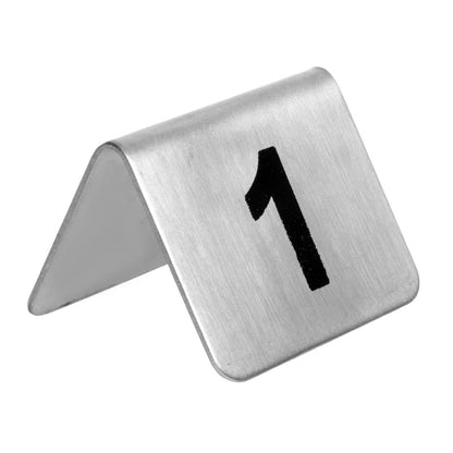 U046 Olympia RVS tafelnummers 1-10 (10 stuks)