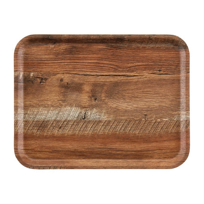 DR581 Cambro Madeira gelamineerd dienblad bruin eiken 43cm