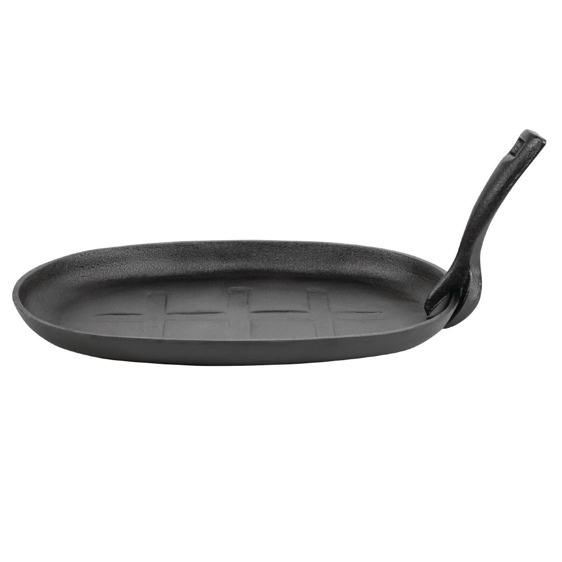 GJ557 Olympia gietijzeren schaal/sizzle platter ovaal 28x19cm