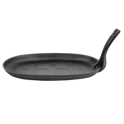 GJ557 Olympia gietijzeren schaal/sizzle platter ovaal 28x19cm