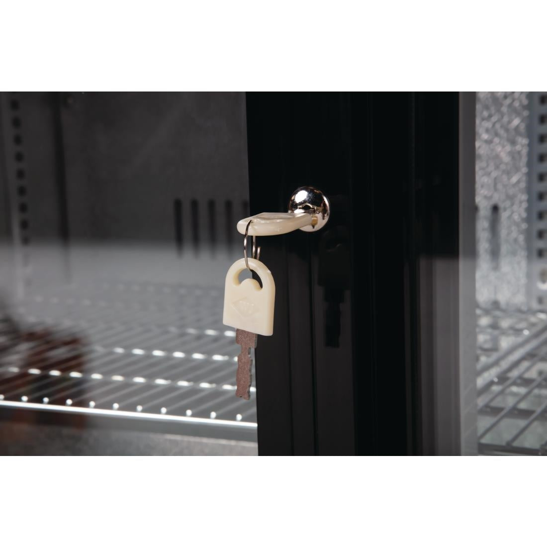GL003 Polar G-serie 2-deurs barkoeling met schuifdeuren zwart 208L