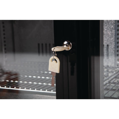 GL003 Polar G-serie 2-deurs barkoeling met schuifdeuren zwart 208L