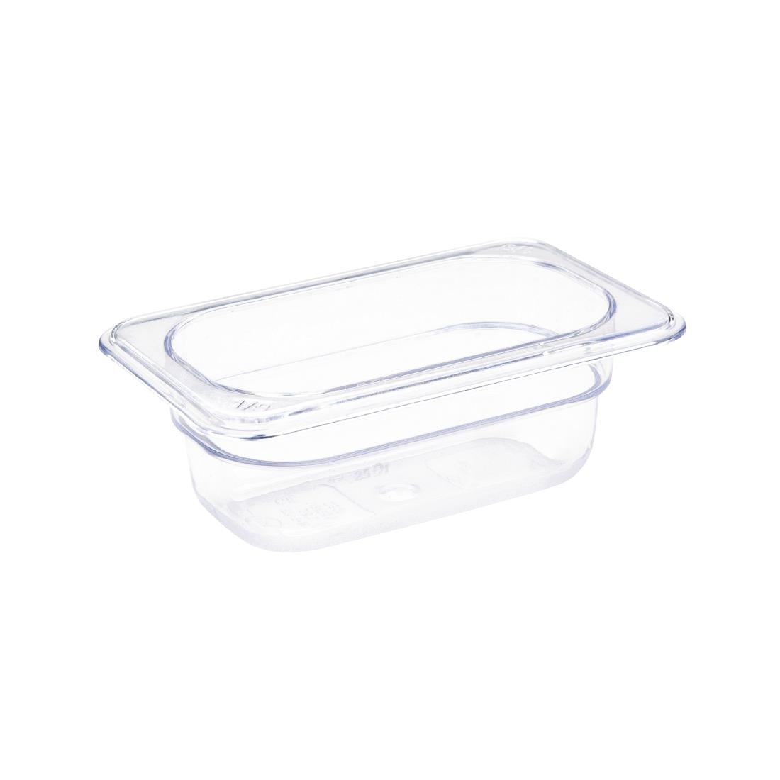 U242 Vogue polycarbonaat bak transparant GN1/9 65mm